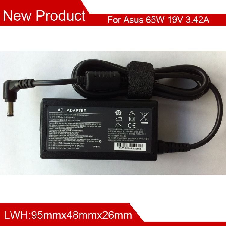 Factory direct sale 19V 3.42A 65W 5.5mm*2.5mm usb laptop adapter power adapter replace PA-1650-69
