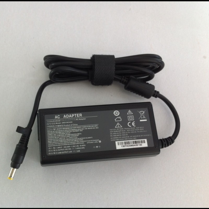 18.5v 3.5a 65W 4.8MM*1.7MM with usb Laptop Adapter replace ppp009